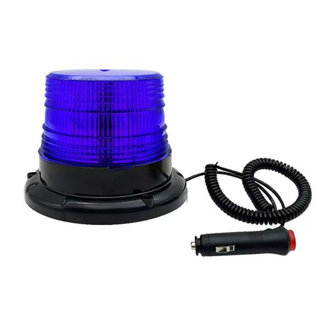LED Rotating Strobe Beacon Light Flashing Emergency Warning Magnetic Mount Lamp