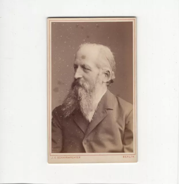 Schaarwächter CDV Foto Herrenportrait - Berlin 1880er