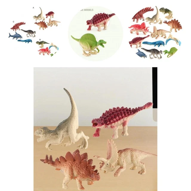 4 Teile / satz Miniatur Dinosaurier Figur Schöne Vivid Ankylosaurus Stegosaurus