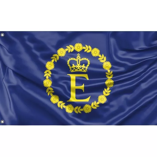 Flagge von Queen Elizabeth II, Fahne Unikales Design, 90x150 cm, Herg. EU