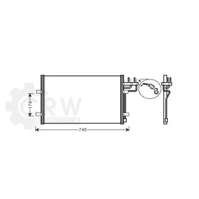 Kondensator Klimaanlage für Ford C-Max 1.6 Bj.07-10