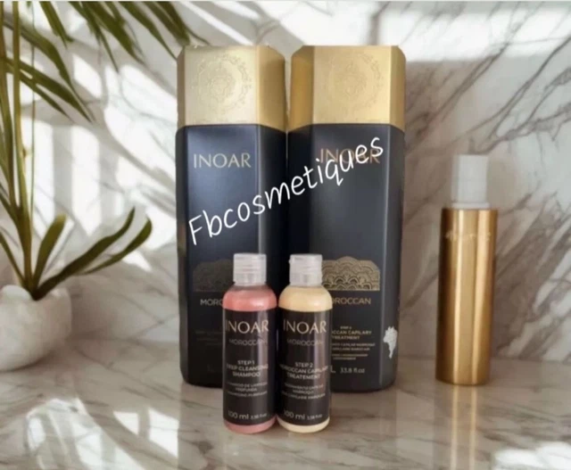 Kit Lissage Brésilien Inoar MOROCCAN + Shampooing Offert - Neuf Pour Cheveux