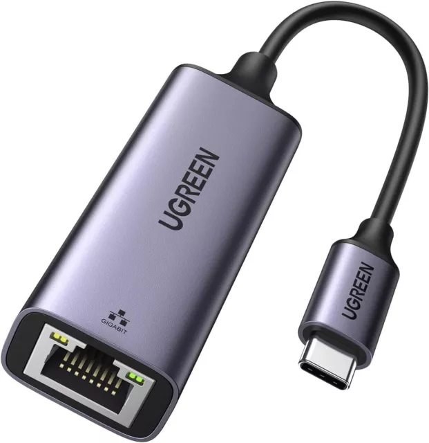 UGREEN USB C to Ethernet Adapter, 1Gbps Gigabit Ethernet to Wired Network, RJ45
