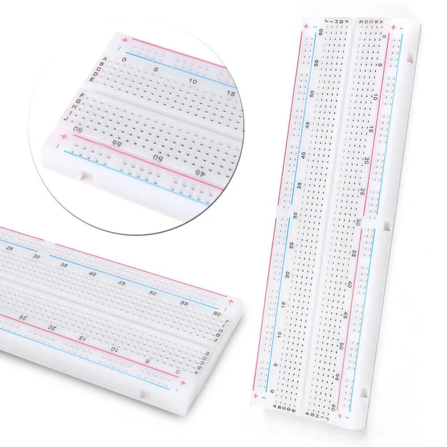1X MB-102 MB102 Breadboard 830Point Solderless PCB Bread Board Test Develop DIY
