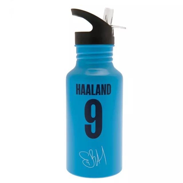 Manchester City FC Aluminium Drinks Bottle Haaland - Official Merchandise