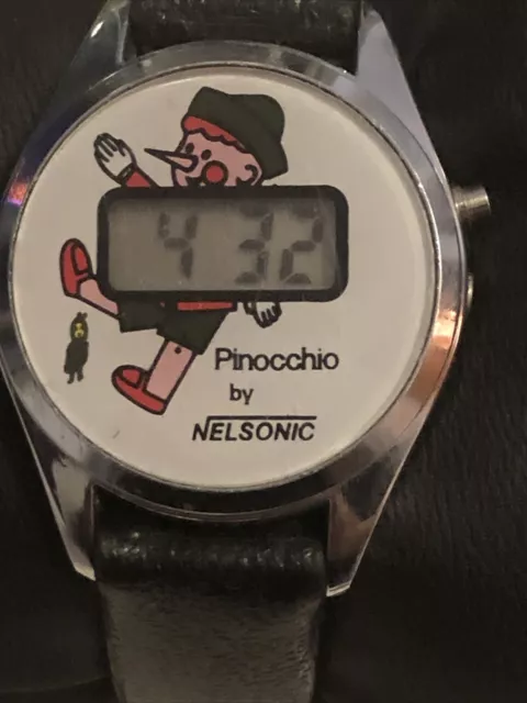 Rare Vintage Nelsonic Pinocchio Watch