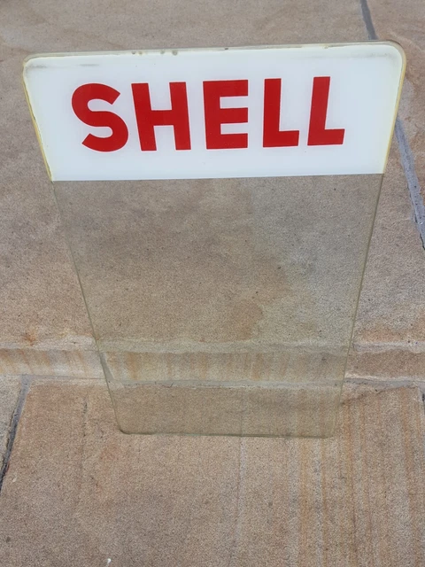 Alte Shell Tankzapfsäule Tanksäule Zählwerk Scheibe Tankstelle 1950er J Original