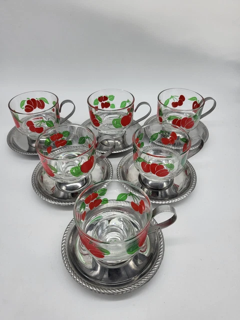 Lot De 6 Soucoupes En Verre Sans Plomb - Diamètre 10 Cm - Pour Café, Thé, Sauces, Apéritifs - Lave-vaisselle & Micro-ondes