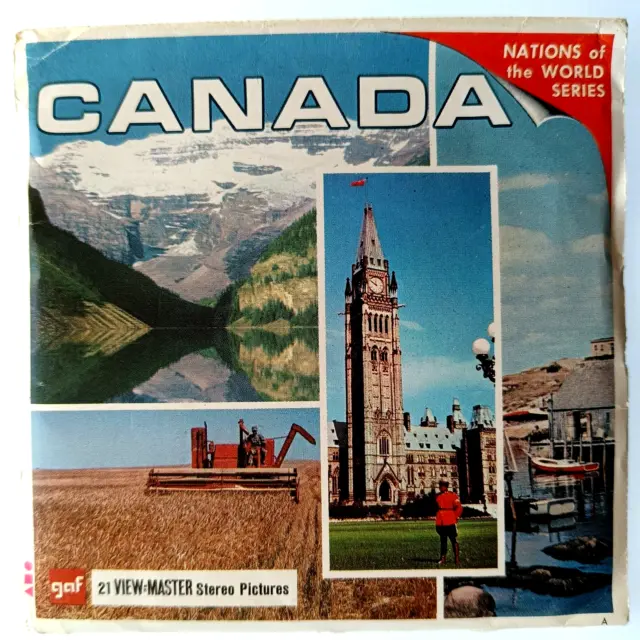 2x VIEW MASTER 3D REEL ⭐ CANADA ⭐ +Heft / Booklet, Stereo Bildscheiben A 090