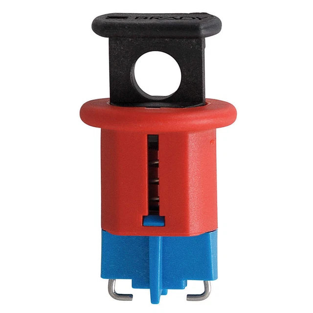 BRADY 90847 Breaker Lockout,Mini,Pin In,Pushbutton