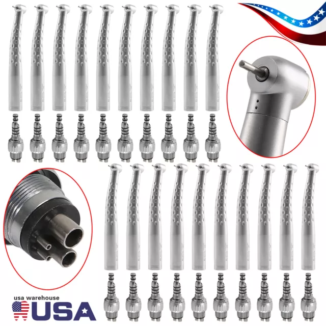 1-20pcs KAVO Style Dental Fast High Speed Handpiece & 4Hole Quick Coupler Swivel