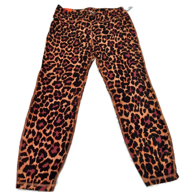 New J.Crew Weekend Women's 7/8 High-Rise Leggings Size Large in Leopard Stretch