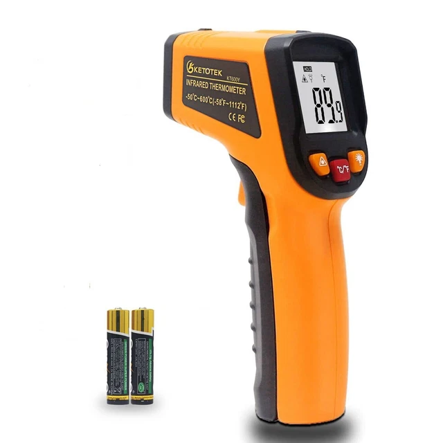 Ketotek Digital Infrared Thermometer Temperature Gun -58°F-1112 °F(-50°C - 60...