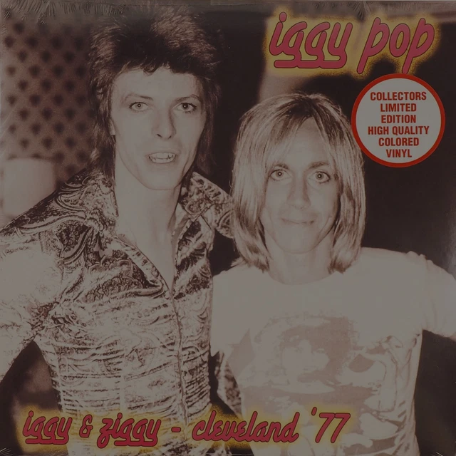 Iggy & Ziggy Cleveland '77 Iggy Pop & David Bowie Cléopâtre Coloré Vinyle LP