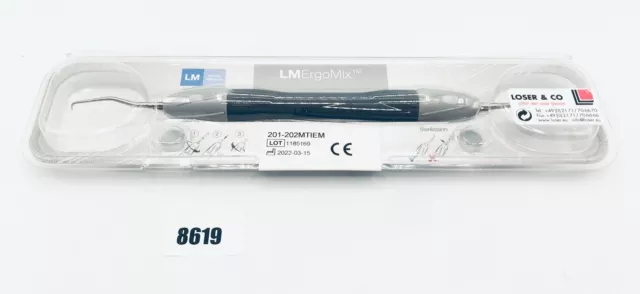LM Dental Implantatkürette Mini Femme 1/2 Ergomix 201-202MTIEM Titan Neuf / Ovp 3