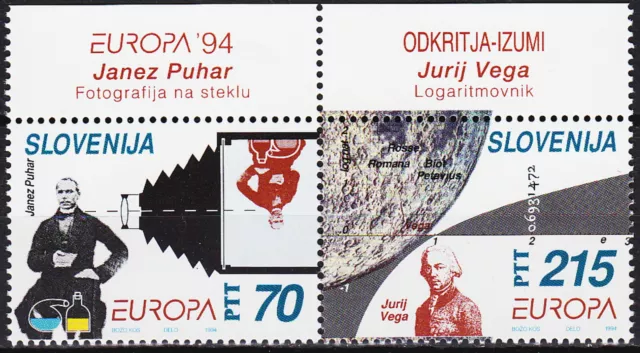 Slovenia Europa Great Discoveries 1994 MNH-8 Euro