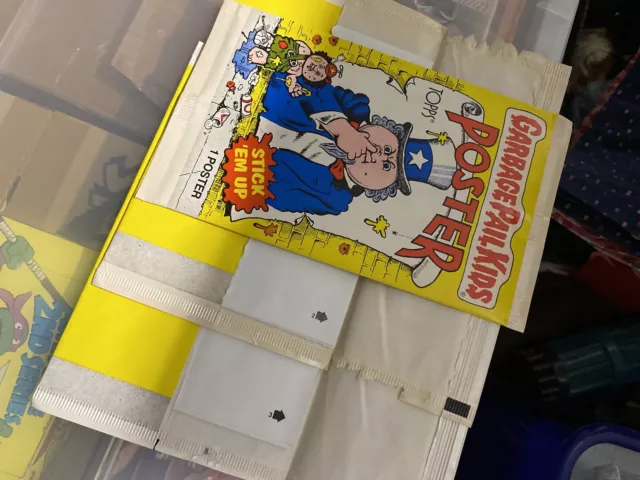 1986 GARBAGE PAIL KIDS POSTER PACK GPK Topps Poster 2, 3 An One Sealed