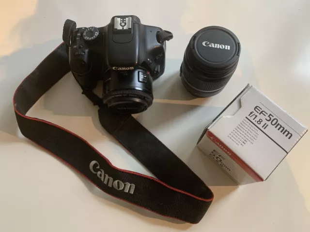 Canon EOS 550D mit zwei Objektiven (EF-S 18-55mm & EF50mm)