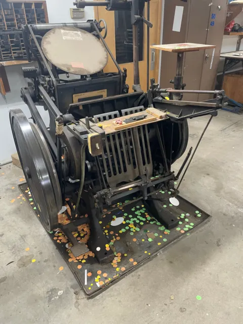 Kluge Printing Press,letter press, die cutter