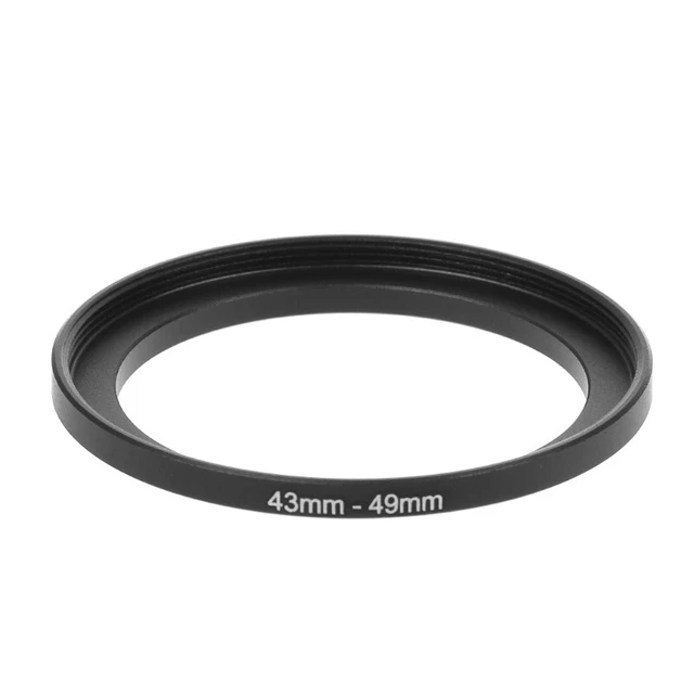 Anelli step up in metallo da 43 mm a 49 mm adattatore obiettivo filtro fotocamera accessori strumenti nuovo