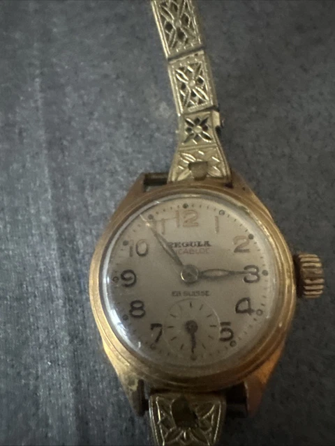 Montre Bracelet Vintage Pour Femme Rotary Suisse - Mécanique, Argentée - Ref 54385 - Occasion Portée