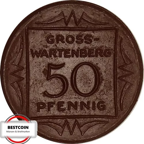 DDR 50 Pfennig Gross Wartenberg von 1921 in VZ  1161277