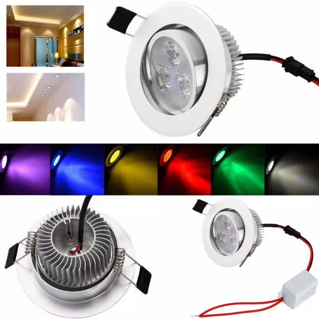 6X 10X 6W Dimmable LED Downlight Encastré Plafond Lampe Blanche Lampe Blanche