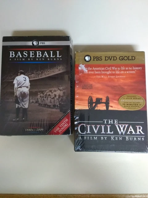 PBS Ken Burns Baseball and Civil War Gold DVD Sets