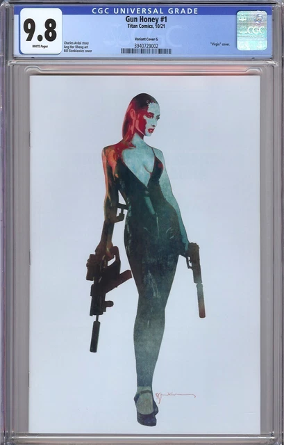 Gun Honey #1 CGC 9.8 Bill Sienkiewicz 1:10 Virgin Retailer Incentive Variant!