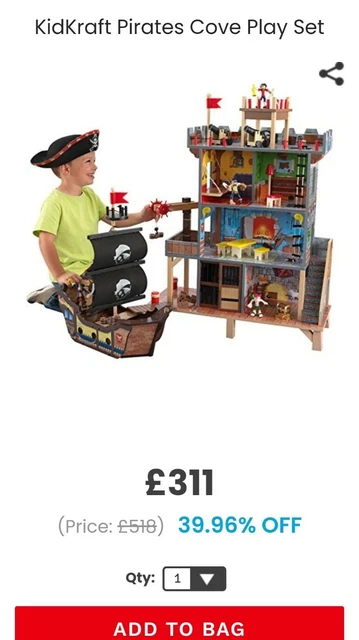 Kidkraft pirates sale cove play set