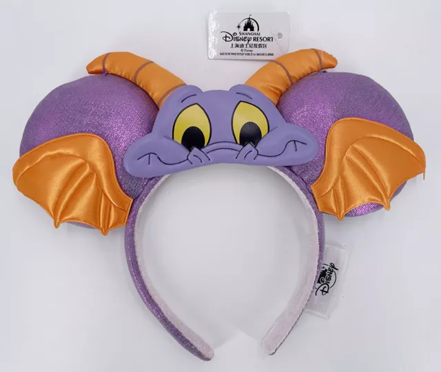 2022 Minnie Ears Exclusive Figment Purple Dragon Disney Parks Epcot Headband