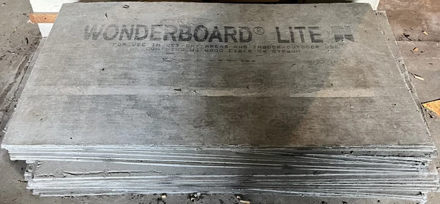 Cement Board Underlayment. 50 sheets of 3’ x 5’  cement board.