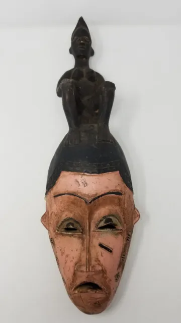 Fine Baule Mask Baulé Ivory Coast Africa Wood African Tribal Art wood carved