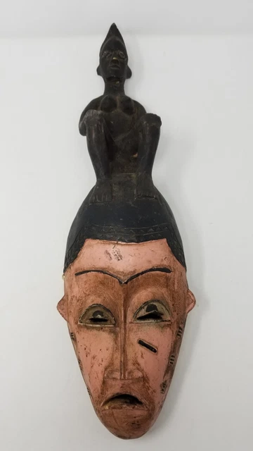 Fine Baule Mask Baulé Ivory Coast Africa Wood African Tribal Art wood carved