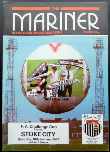 Grimsby Town v Stoke City    FA Cup 3rd Round    10-1-1987