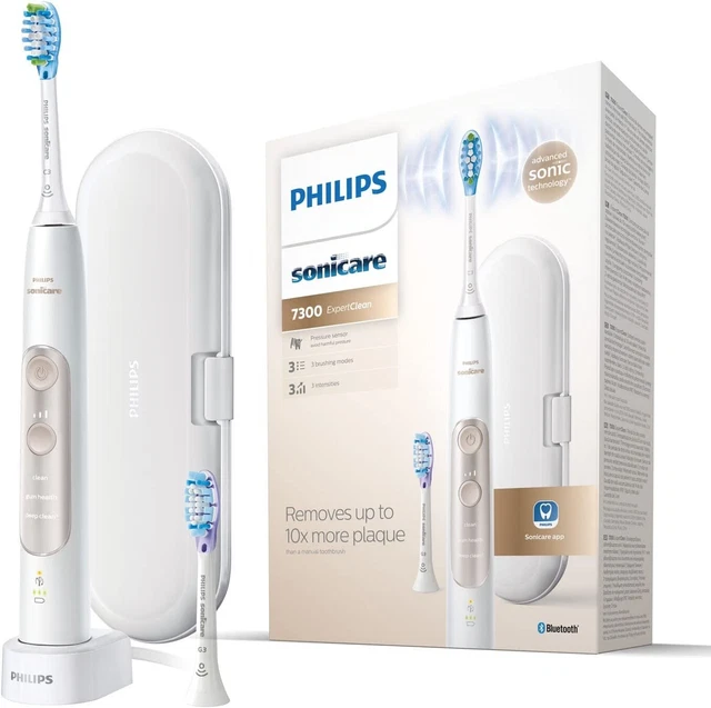 Philips Sonicare ExpertClean 7300 Spazzolino Elettrico Sonorizzato con App Usato