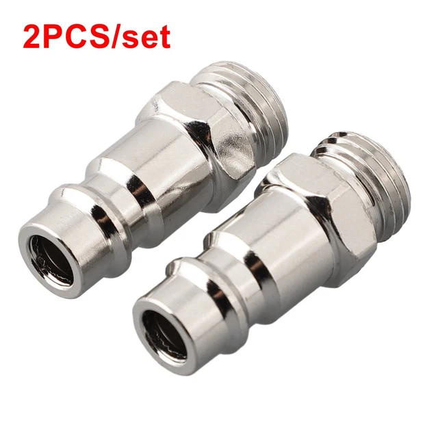 Euro Mâle Sortie Accessoire 0.6cm Démontage Rapide 2pcs Air Compresseur