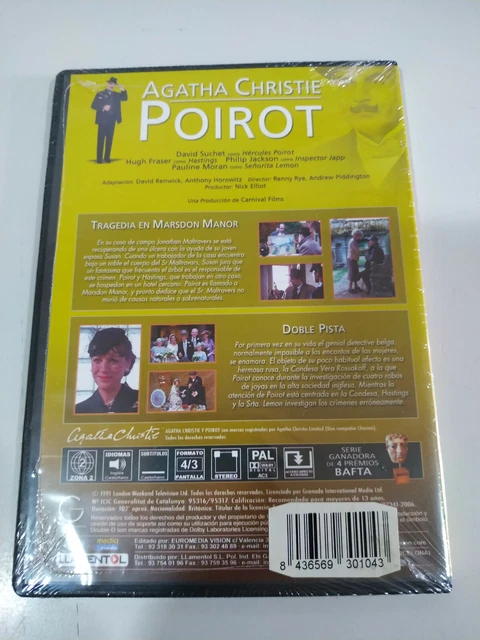 AGATHA CHRISTIE POIROT Tragédie En Marsdon Manor + doble Piste DVD