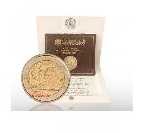#Rm# 2 Euro Gedenkmünzen Vatikan 2023 - Perugino - Neu