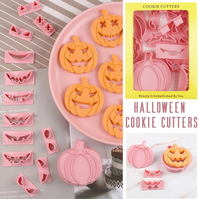 13 pz Set taglierine per biscotti zucca di Halloween strumento per biscotti in plastica fai da te M3E1