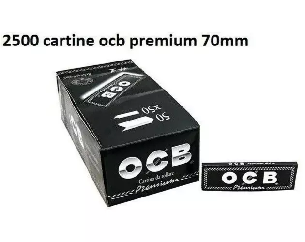 Cartine OCB Premium Nere Corte Singole Black Scatola Da 50 Libretti