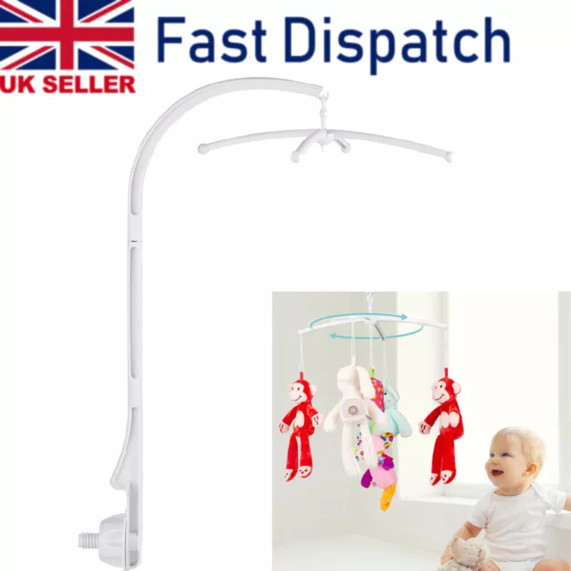 4 In 1 Strong Mobile for Crib,Musical Cot Doll Toys Baby Kid Bell Holder Bracket