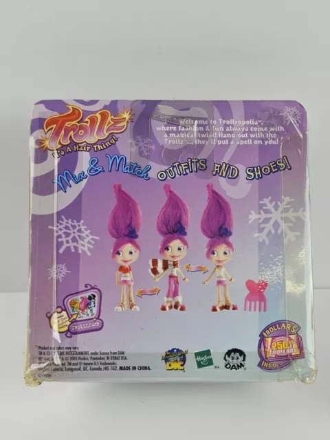 Trollz It’s A Hair Thing Amethyst Snow Troll Target Exclusive Toy Doll 3” 2005 3