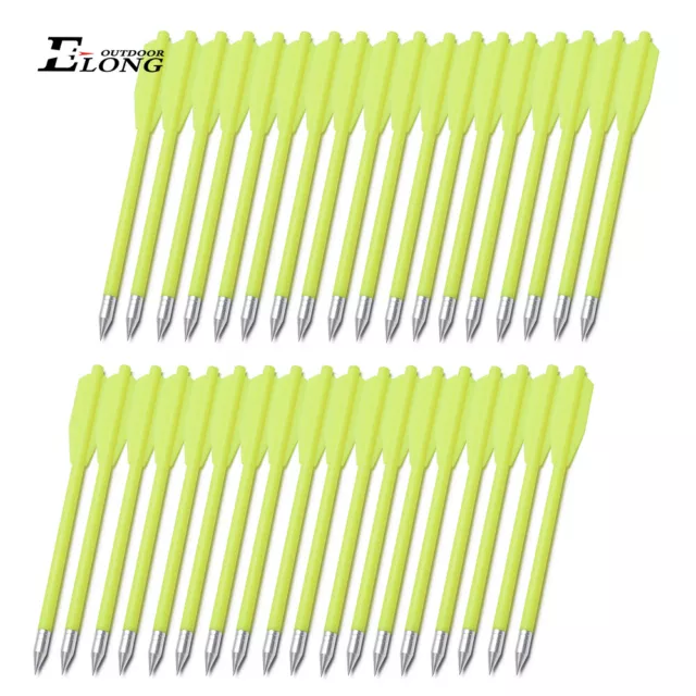 36PK 6.3'' Crossbow Bolts Plastic Body Sharp Metal Point for Outdoo hunting