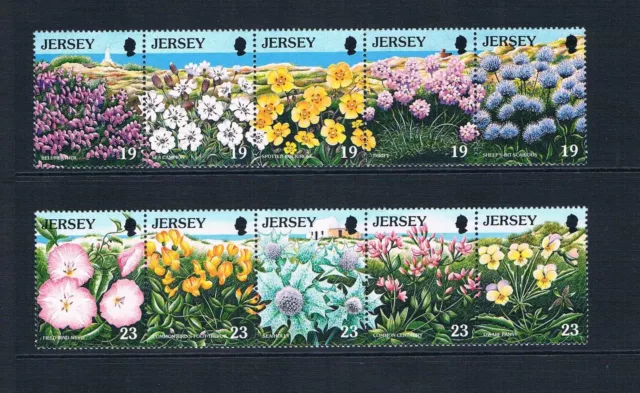 2/3 off $5.75 Scott Value - 1995 JERSEY GB Flowers MNH NH UMM