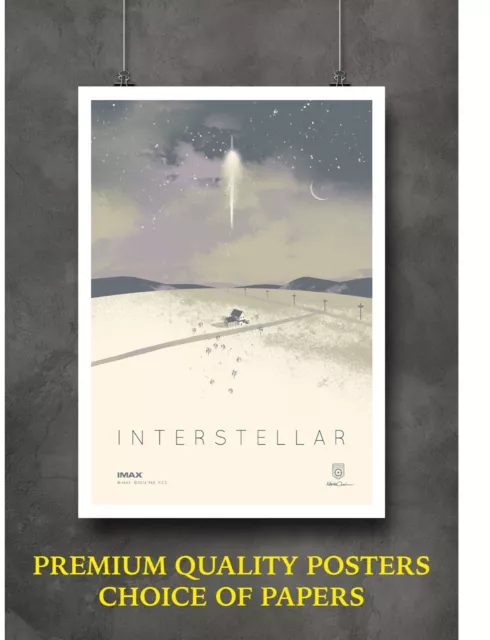 Interstellar Classic Movie Art Large Poster Print Gift A0 A1 A2 A3 A4 Maxi