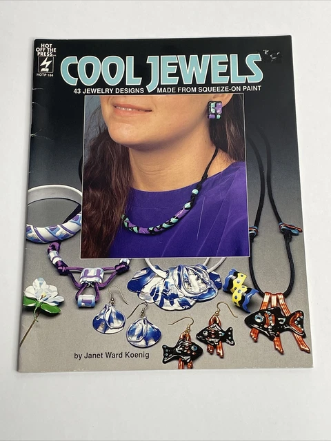 Hot Off The Press Cool Jewels 43 diseños con pintura apretada - libro de patrones