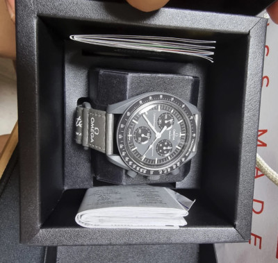 SWATCH X OMEGA Bioceramic MoonSwatch Mission To The Mercury SO33A100 /Authentic Â£596.74 