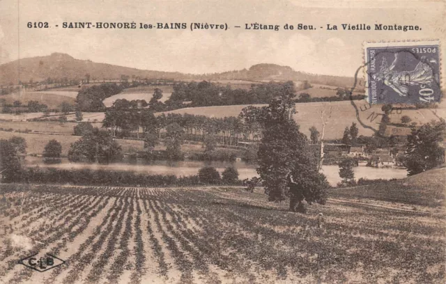 CPA Saint-Honoré-les-Bains l'étang de Seu la vieille montagne