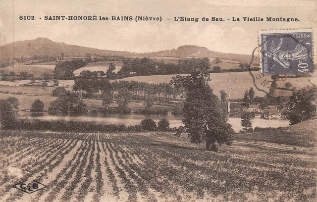 CPA Saint-Honoré-les-Bains l'étang de Seu la vieille montage